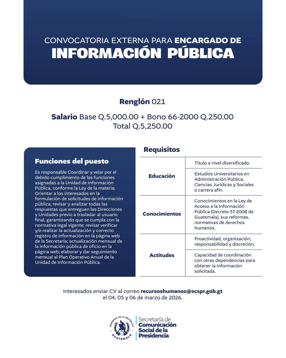 Secretaría de Comunicación Social tweet media