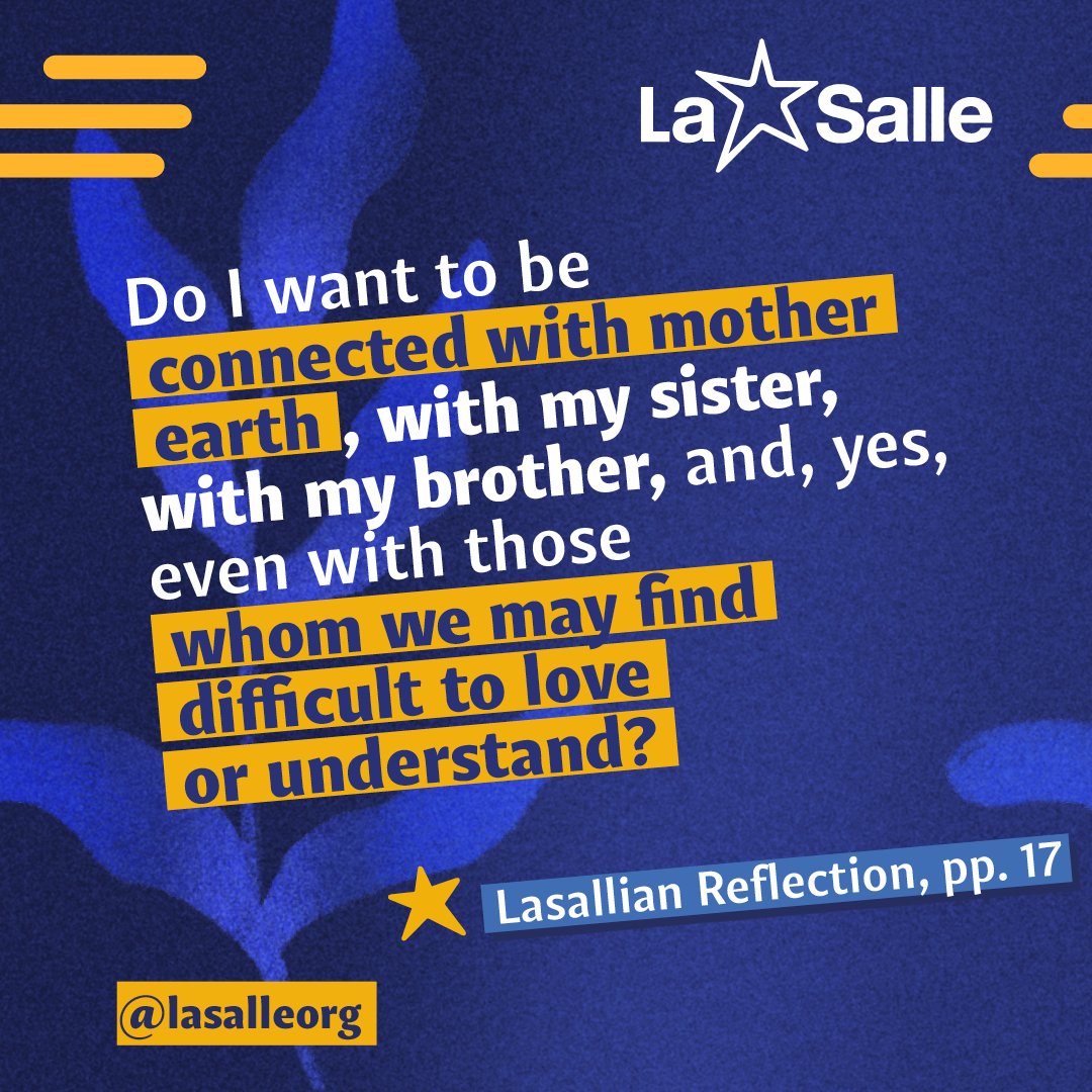 lasalleorg's tweet image. ENG | Lasallian Reflection 11 invites us to be more with less, remembering that this transformation begins in the heart. When we recognize that #AllIsConnected, we can address these challenges. Read Lasallian Reflection 11 at LaSalle.org.

ESP | La Reflexión Lasaliana