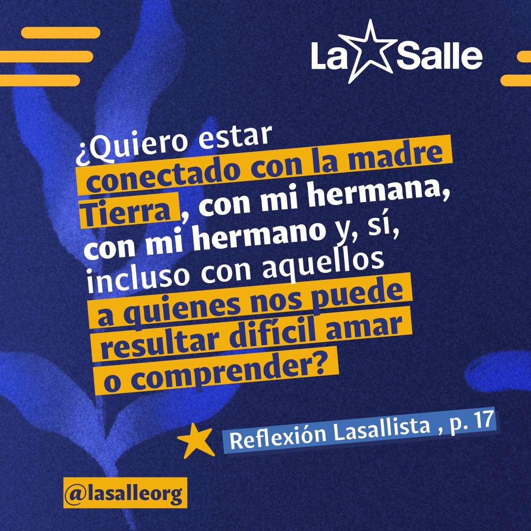 lasalleorg's tweet image. ENG | Lasallian Reflection 11 invites us to be more with less, remembering that this transformation begins in the heart. When we recognize that #AllIsConnected, we can address these challenges. Read Lasallian Reflection 11 at LaSalle.org.

ESP | La Reflexión Lasaliana