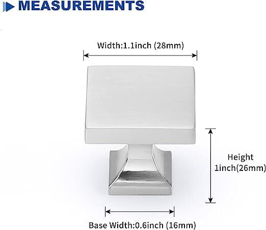 usstoneoutlet's tweet image. Finish your kitchen or bathroom with the perfect final touch! Our Square Knob in brushed  offers a clean, modern look that makes a big difference.

zurl.co/wgTqr
 
#CabinetHardware #CabinetKnobs #BrushedNickel #HomeRenovation #USStoneOutlet