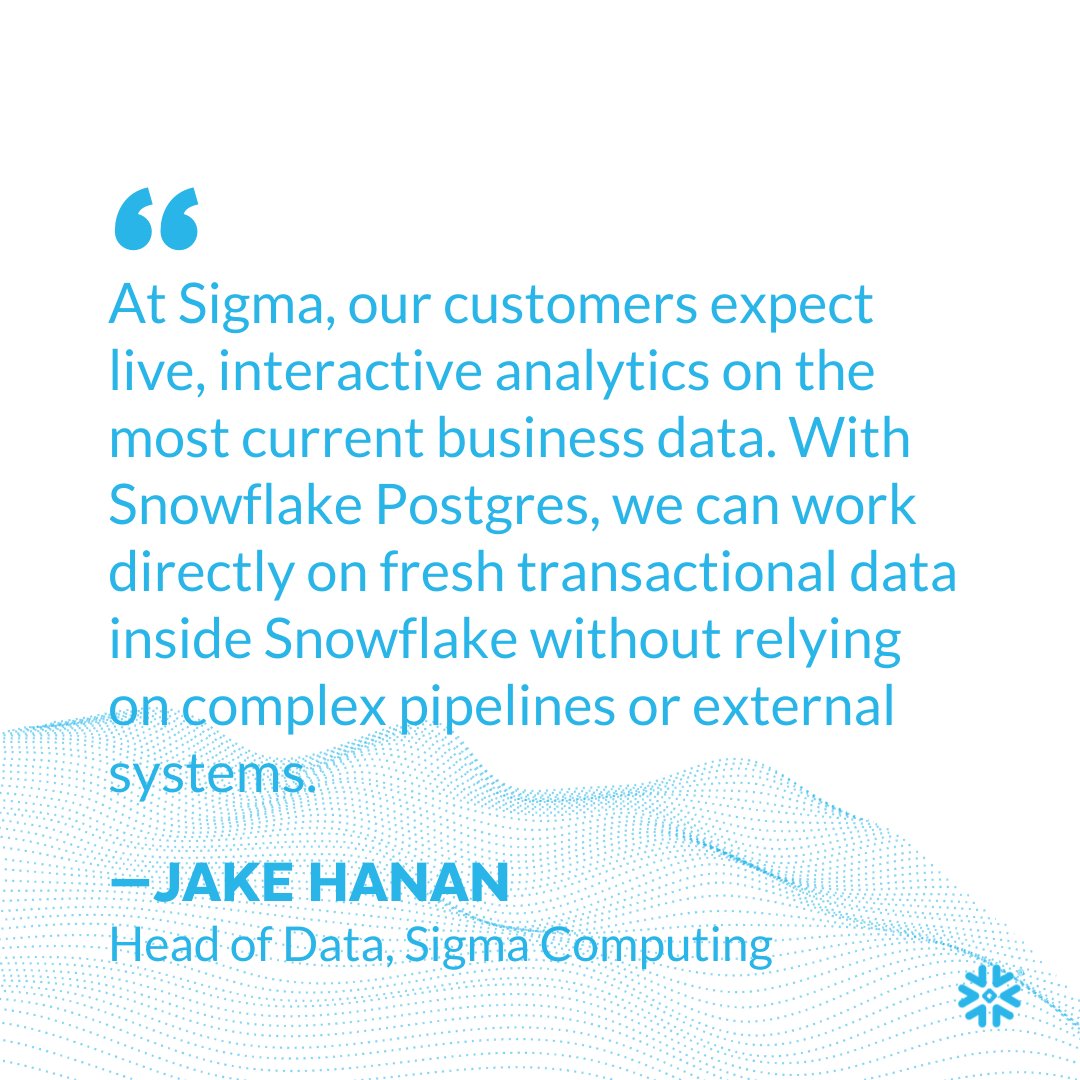 Postgres runs the world’s apps. Now it runs natively in the Snowflake ...