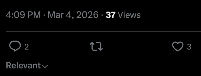 Same exact post, same picture, same day.. 

Reddit = 9,9k views 264up 14comments
Twitter = 37 views 3likes 2comments

One is free
Other is paid

wtf is the point? 

sigh