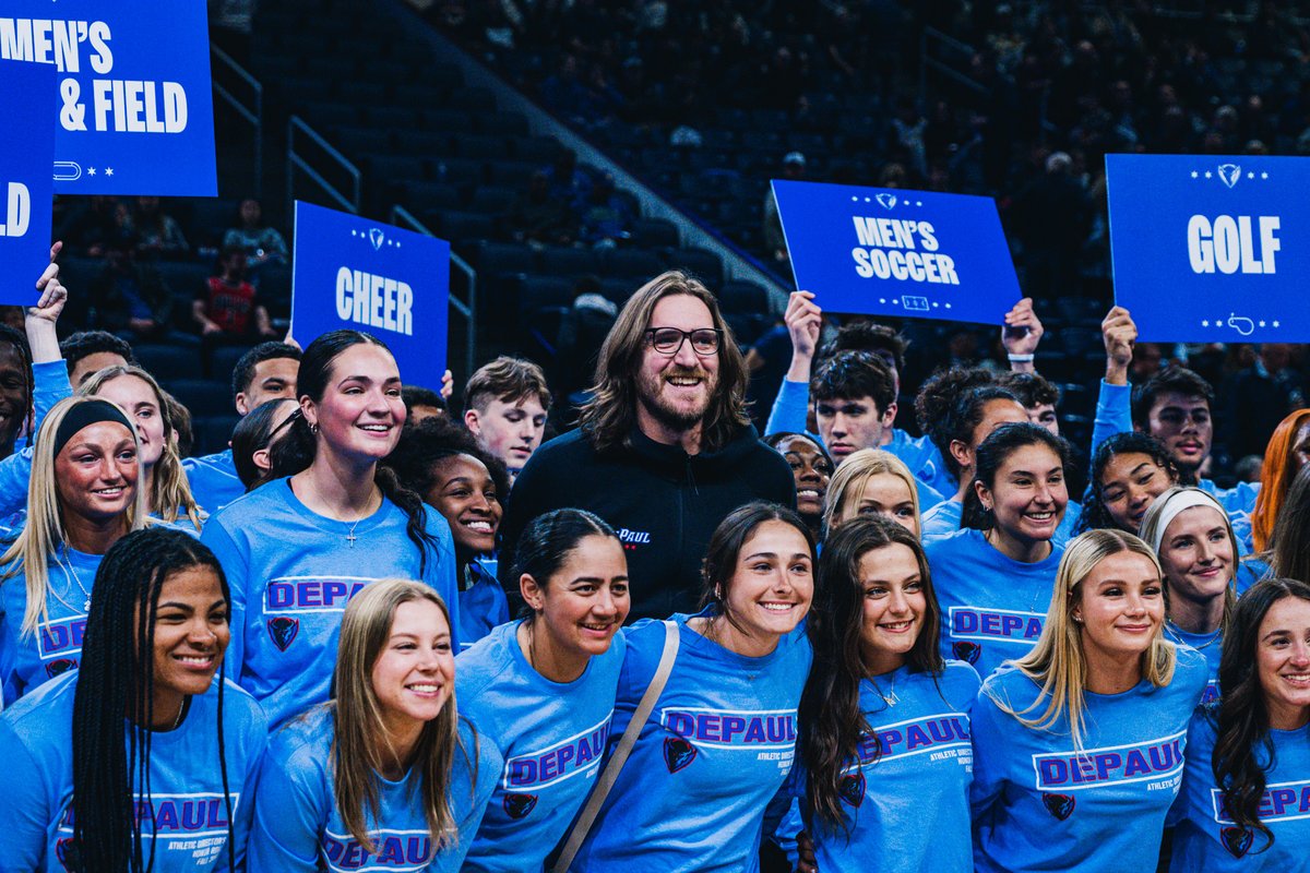 DePaulAthletics's tweet photo. Putting the STUDENT in student-athlete🤓

Celebrating the student-athletes who make DePaul proud every day. https://t.co/bHEwJM3QVf