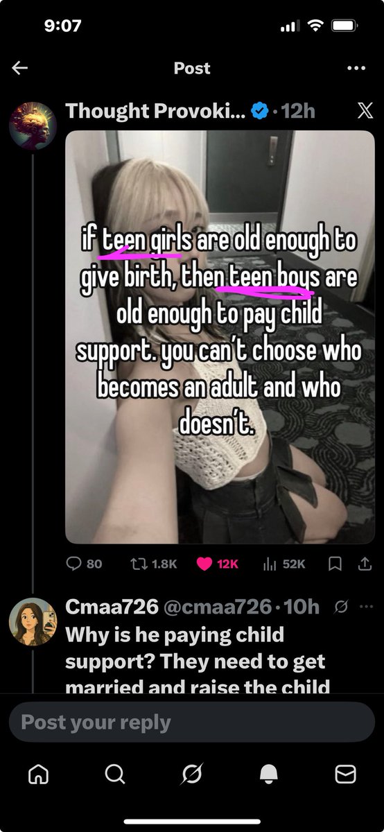 ObamasCum1's tweet photo. @cmaa726 @lynnanabanny @Provokethoughtz No???? The original post was about teenagers. You really are from Florida huh? Got the heat damaged brain and everything 🫩 https://t.co/0rDWcpYt2f
