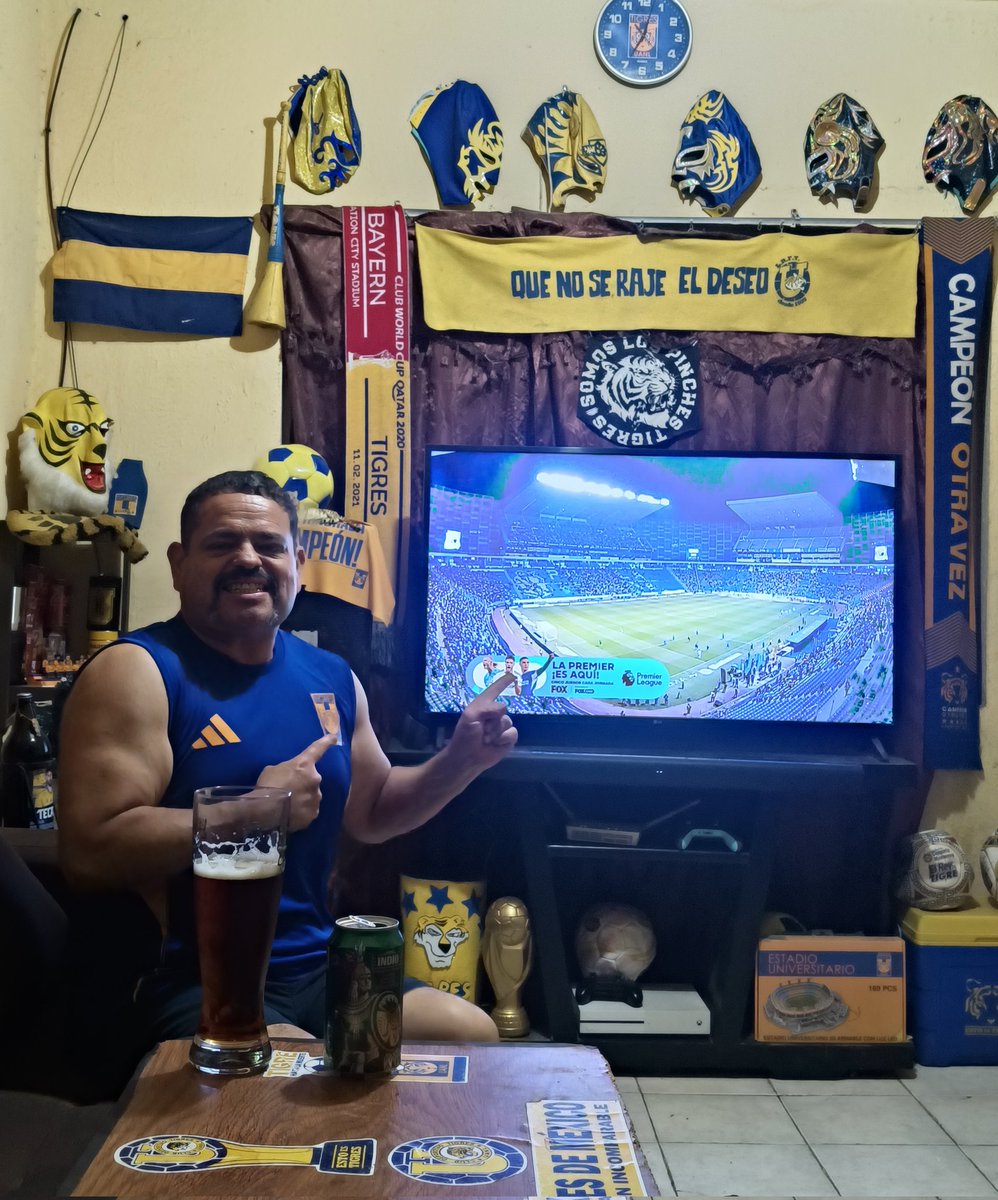 Listos para apoyar al equipo de mis amores <a href="/TigresOficial/">Club Tigres 🐯</a> vamos a ganar!!
#TigresRadikales
#QueNoSeRajeElDeseo