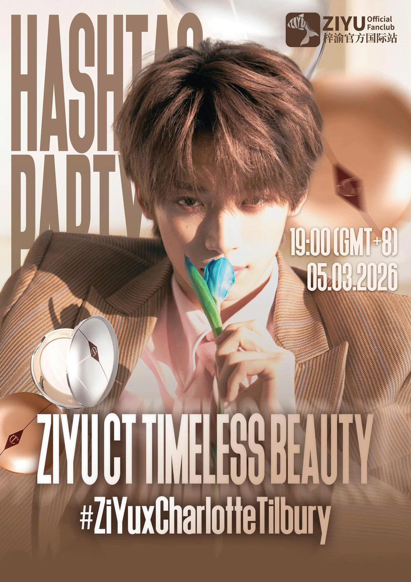 El nuevo anuncio de ZiYu con Charlotte Tilbury se estrena oficialmente hoy

📍Tendencia para celebrarlo 

🗓 05/03/2026 ⏰ 08AM 🇦🇷  🔑 ZIYU CT TIMELESS BEAUTY #️⃣ #.ZiYuxCharlotteTilbury

#ZiYu