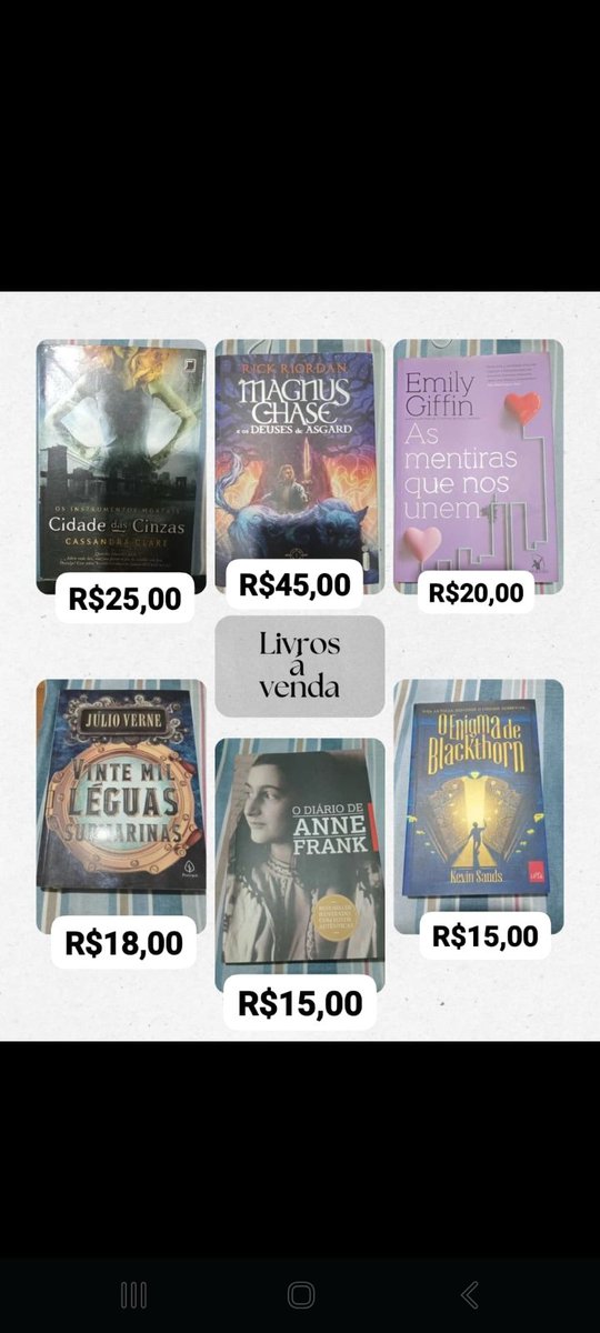 Rodrigues_Drunk's tweet photo. Vendo livros, a partir de R$10,00!
Alguns deles possuem amasso na capa e ou estão um pouquinho "sujos".
Levando mais de 4, posso dar um desconto. Envio por loggi e entrego em alguns lugares também.
#livrosavenda #sebo #livros #leitura #literatura #johngreen #rickriordan https://t.co/hTn2K6TgXP