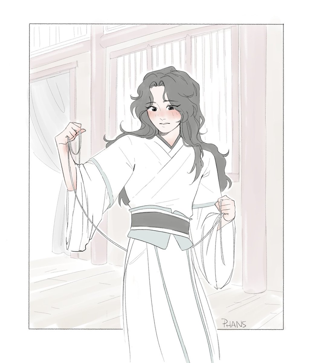 Binghe putting Qing Jing Peak's clothes on for the first time 🥰
#syshixiongau