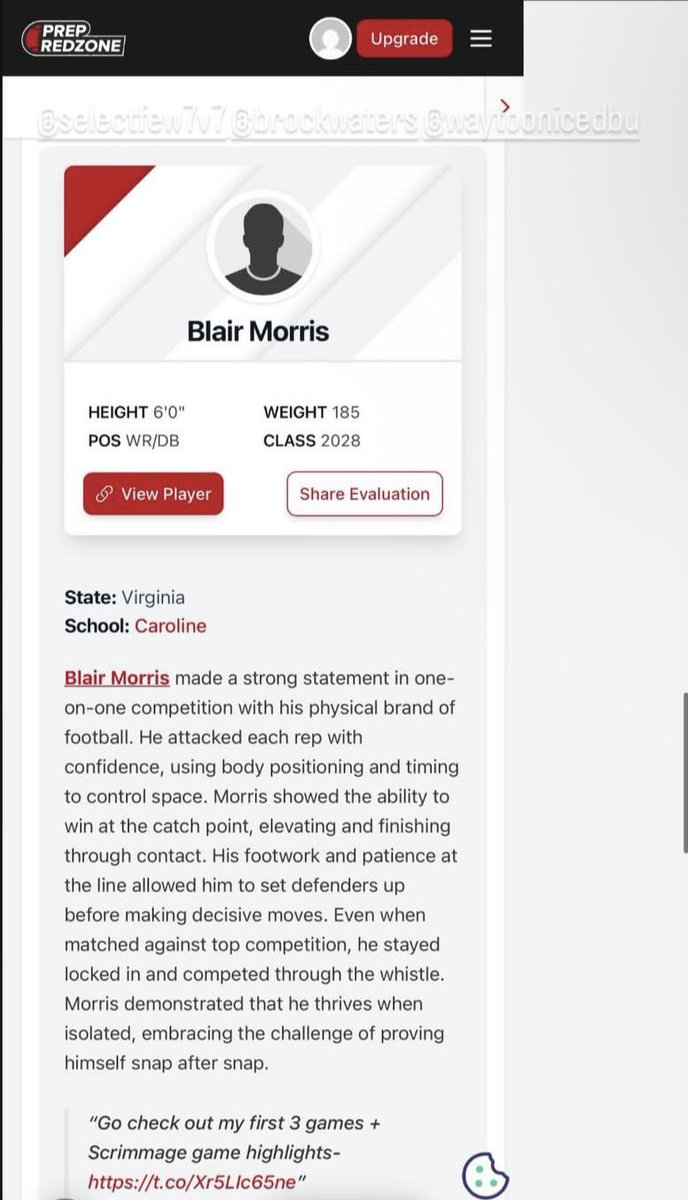 Blair Morris tweet media