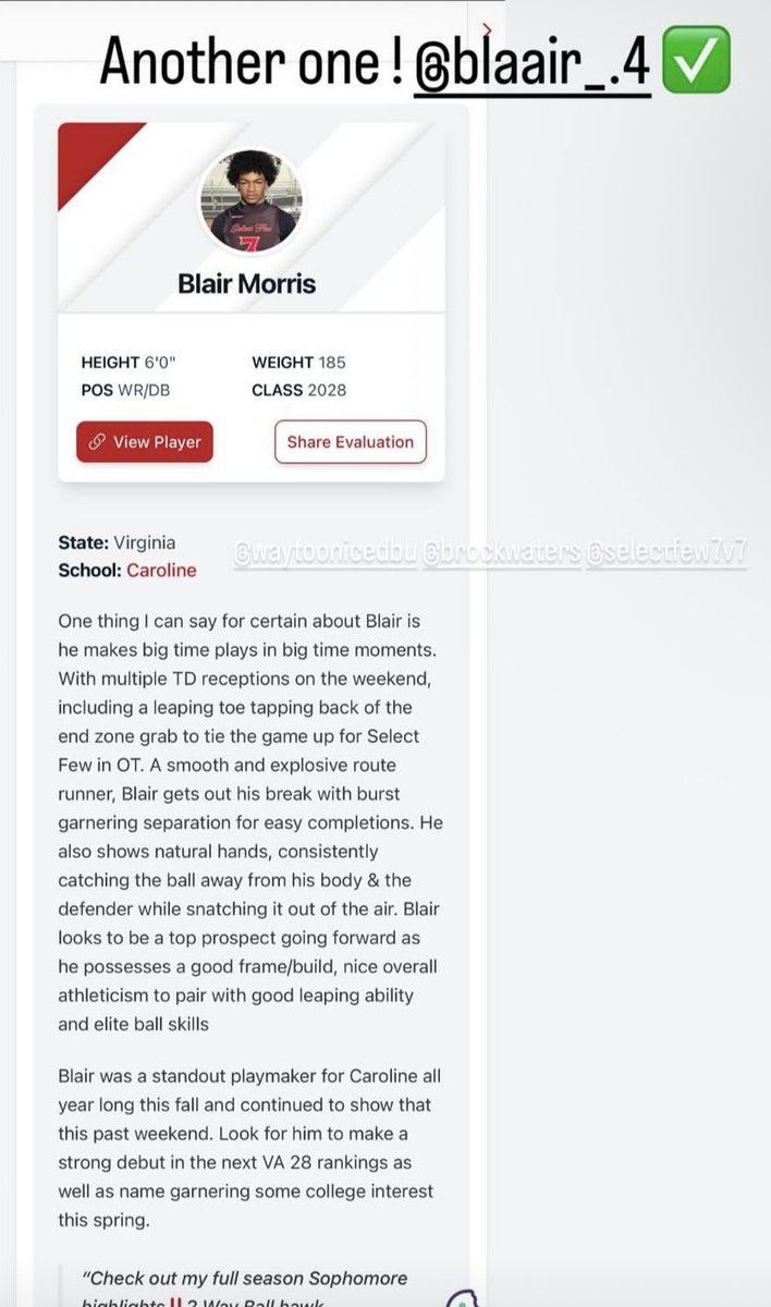 Blair Morris tweet media