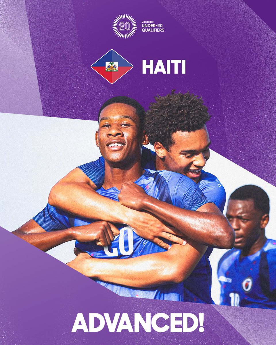 Concacaf's tweet photo. Haiti are headed to the 2026 Concacaf U-20 Championship! 🇭🇹 https://t.co/QYEbls1yXQ