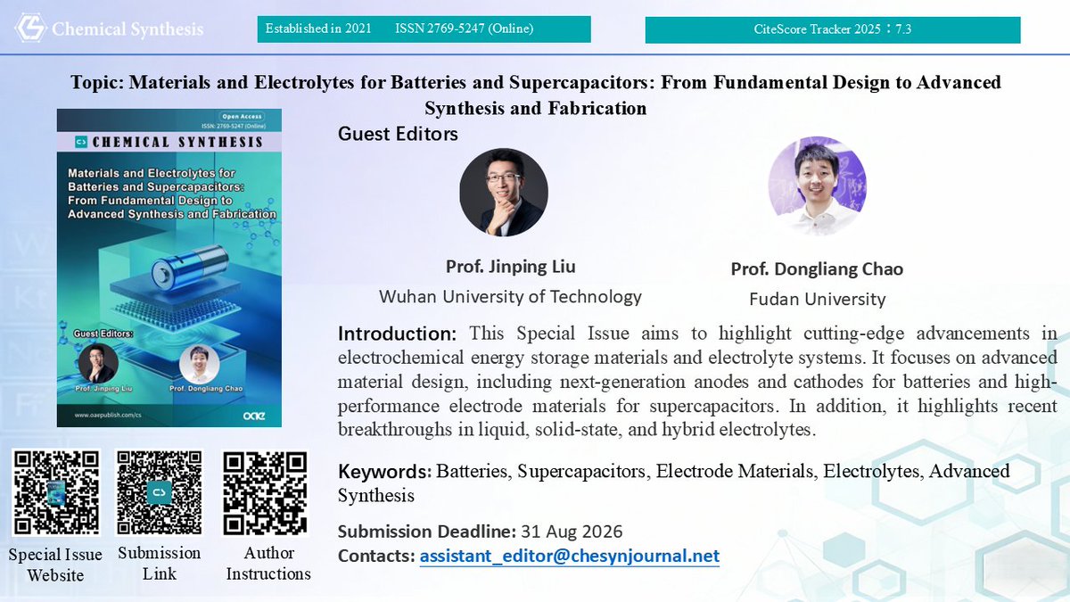 Chemical Synthesis tweet media