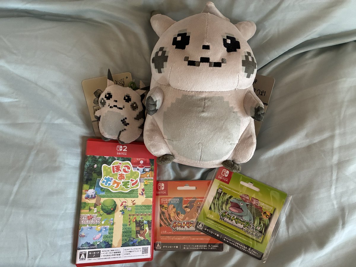 ぽこあポケモンもFRLGもはじまりのピカチュウも届いた！
