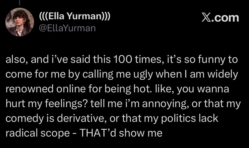 (((Ella Yurman))) tweet media