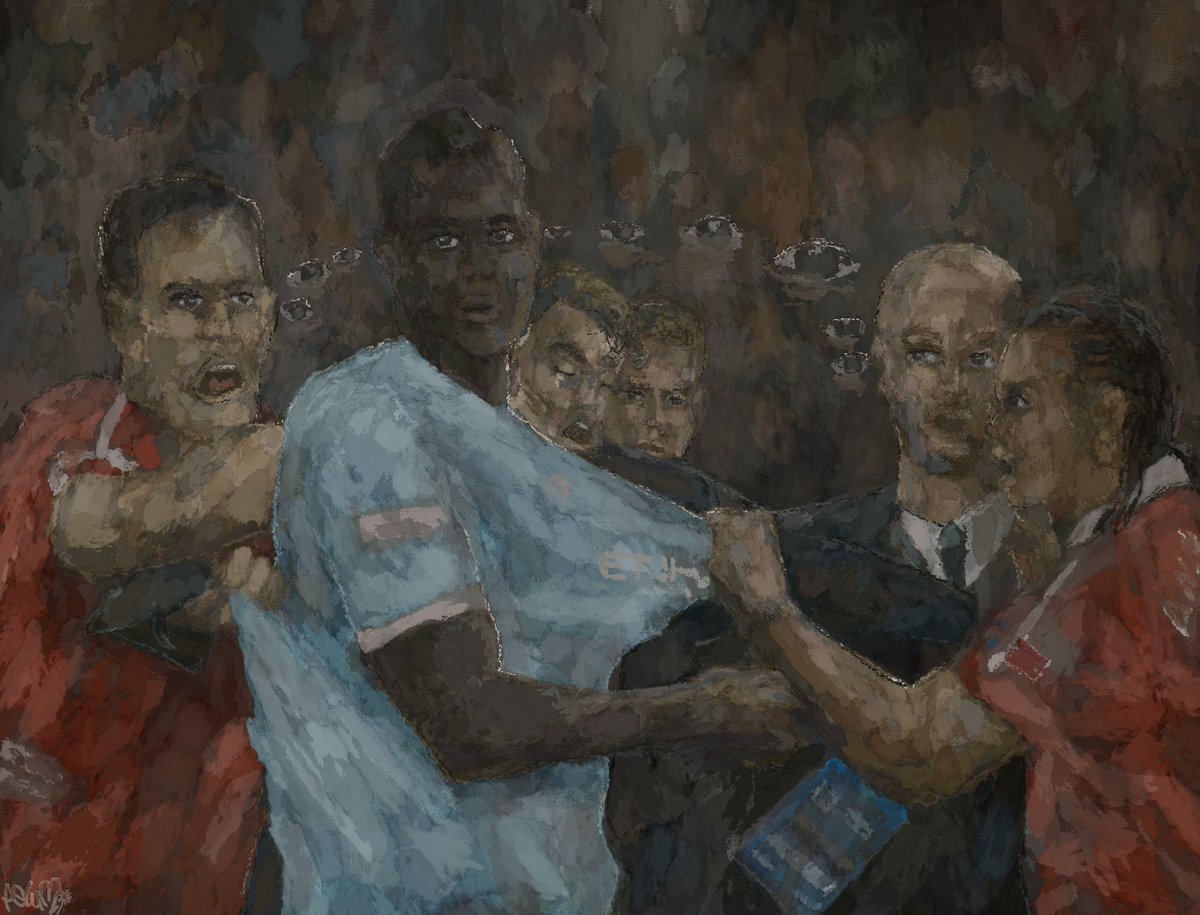 pelumipng's tweet photo. I made another Balotelli painting https://t.co/20dupimLwe