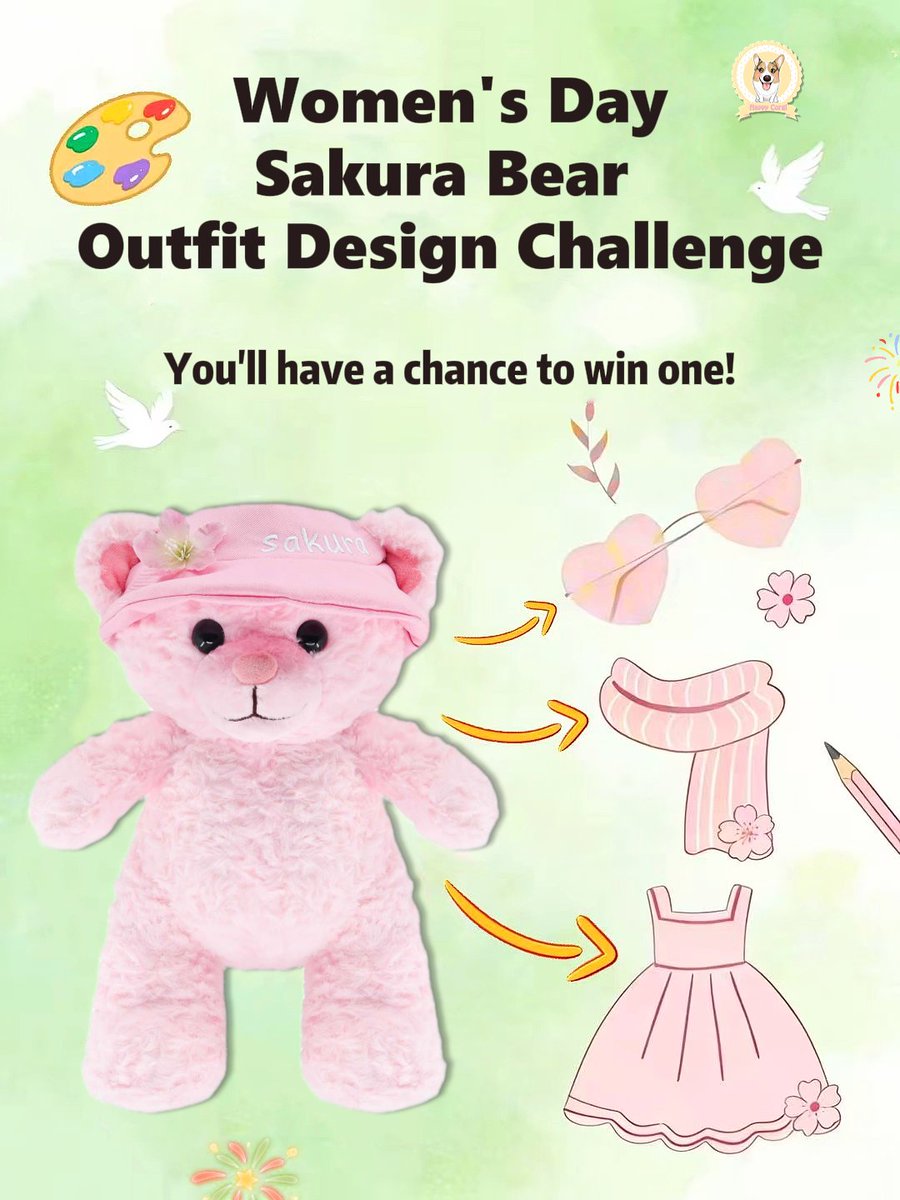 🌈Shine on Queen's Day with Sakura Bear!✨

🌸A day for girls deserves a beautiful appearance! Let color and gentleness illuminate this spring, be your own queen, and give Sakura Bear a glamorous makeover!

🎯Spring Outfit Challenge:
1.  Designers can create gorgeous outfits or
