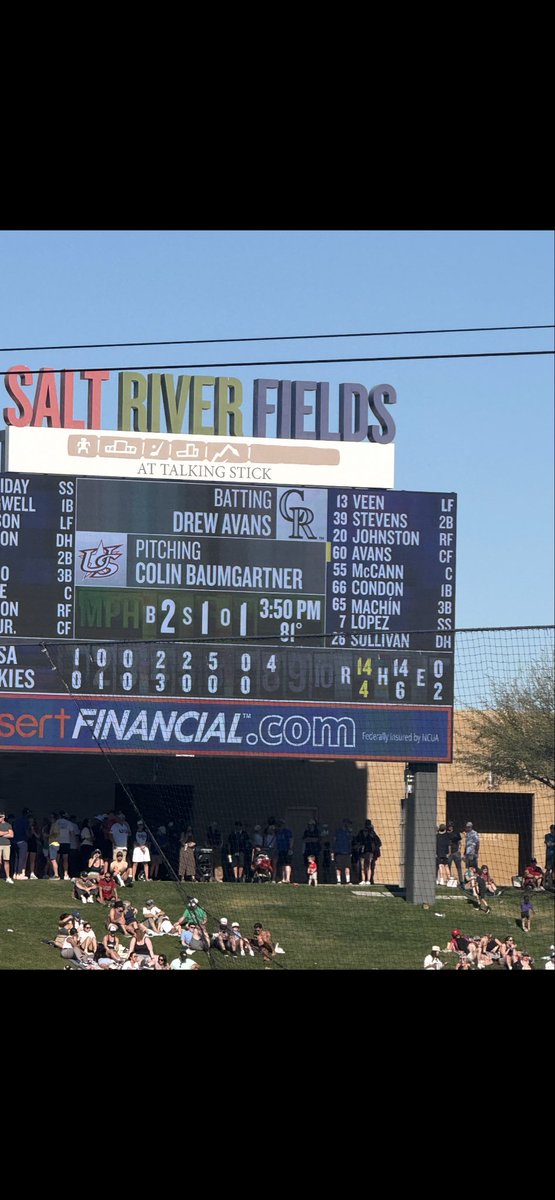 What a moment for Former Cougar Collin Baumgartner to rep his country and pitch for Team 🇺🇸 against the Colorado Rockies today! 

Colin went 3 up 3 down in his lone inning

#ProCougs #TogetherWeWill #RollCougs