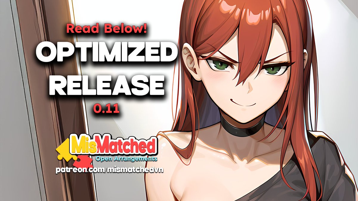 MisMatchedVN's tweet photo. I've finished up the Android (APK) release for MisMatched: OPen Arrangements (Ver 0.11)! You can find it free on my pinned Patreon post:
https://t.co/C1ogaKOaQa

#blacked #nsfw #ntr https://t.co/ivAsKV0NZA