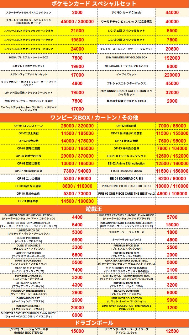 🔥ポケモンカード・ワンピースカード・遊戯王・ドラゴンボール🔥】