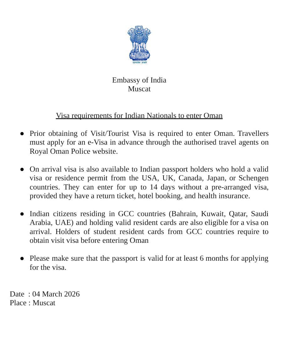 India in Oman (Embassy of India, Muscat) tweet media