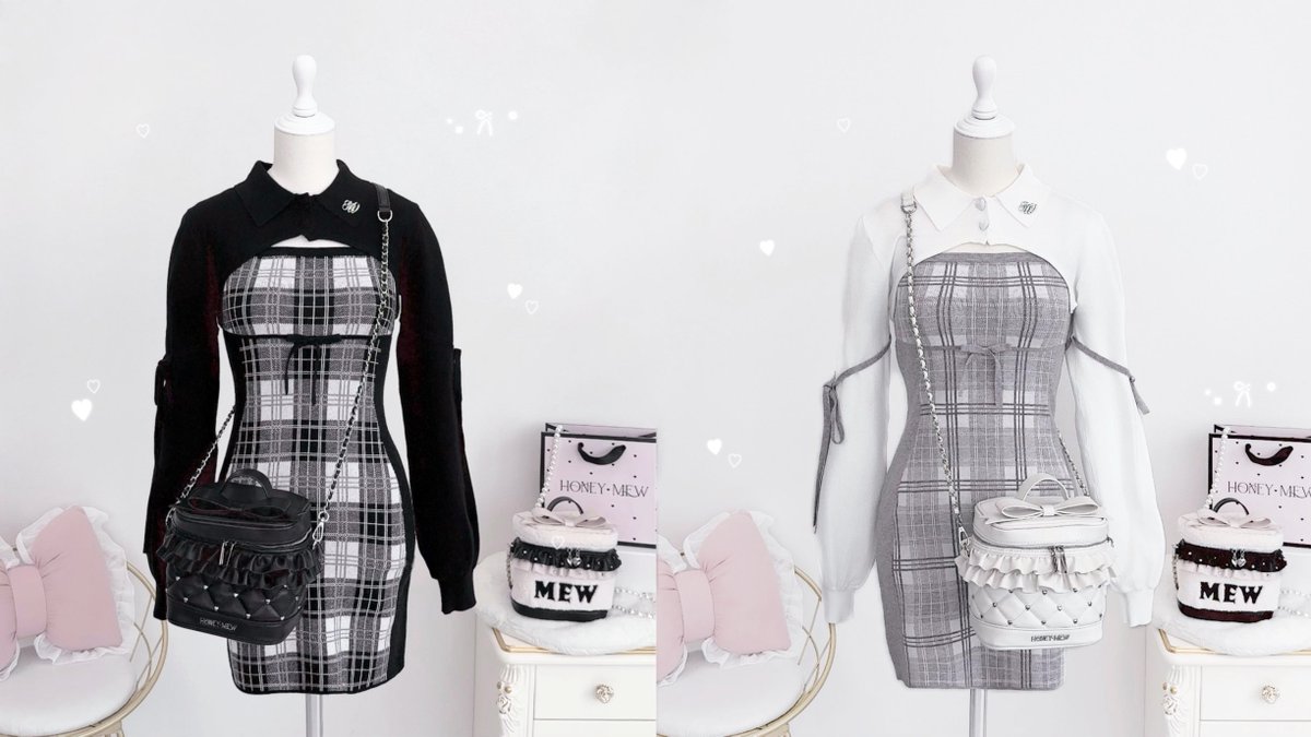 う*さ様 HONEY MEWハニーミュウツイードセットアップXS ‍ ‍ 🎀 𝑯𝑶𝑵𝑬𝒀𝑴𝑬𝑾 𝐒𝐒 𝟐𝐧𝐝 𝐂𝐨𝐥𝐥𝐞𝐜𝐭𝐢𝐨𝐧 🎀 ‍