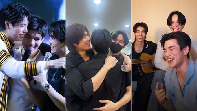 Patcha12th's tweet photo. เข้า X มาเช้านี้เจอ สามก้อน (แก๊งค์เหงา) อยู่ด้วยกัน ไลฟ์ด้วยกัน กินข้าวด้วยกัน ใจฟูมากเลย 

#Fourthnattawat
#phuwintang 
#stangks https://t.co/zvYMbxcWI6