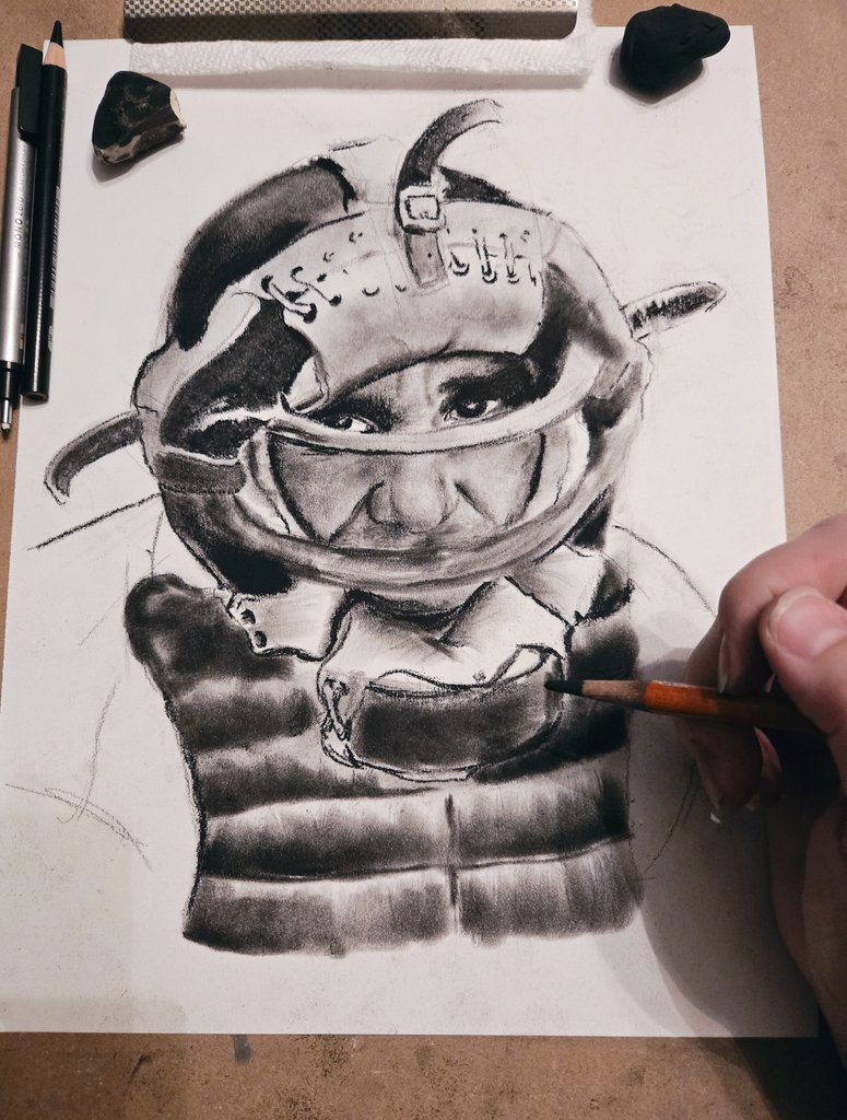 Ang_USL's tweet image. Looking to finish my Yogi Berra tonight. 👊⚾️ #YogiBerra #baseball #fanart