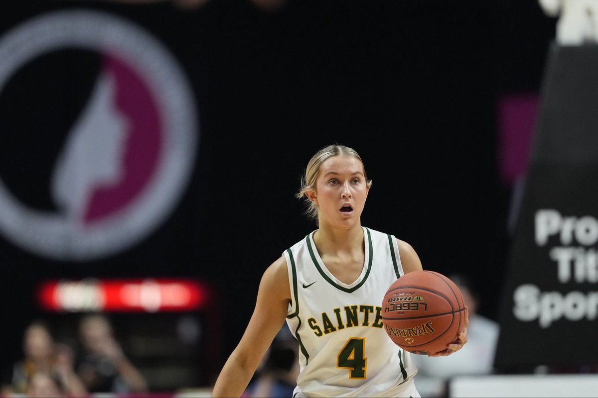 IGHSAU's tweet photo. 𝐒𝐀𝐈𝐍𝐓𝐄𝐒 𝐖𝐈𝐍 🏀💪

#3 St. Albert defeats #6 Exira-EHK 45 - 37 to advance to the Class 1A semifinal game on Friday, March 6 at 3:15pm. The Saintes will play Newell-Fonda. 

2026 State Basketball Tournament presented by @iowafarmbureau 

Final score brought to you by @Fareway_Stores 

#IGHSAU #IowaGirl #StateBasketball