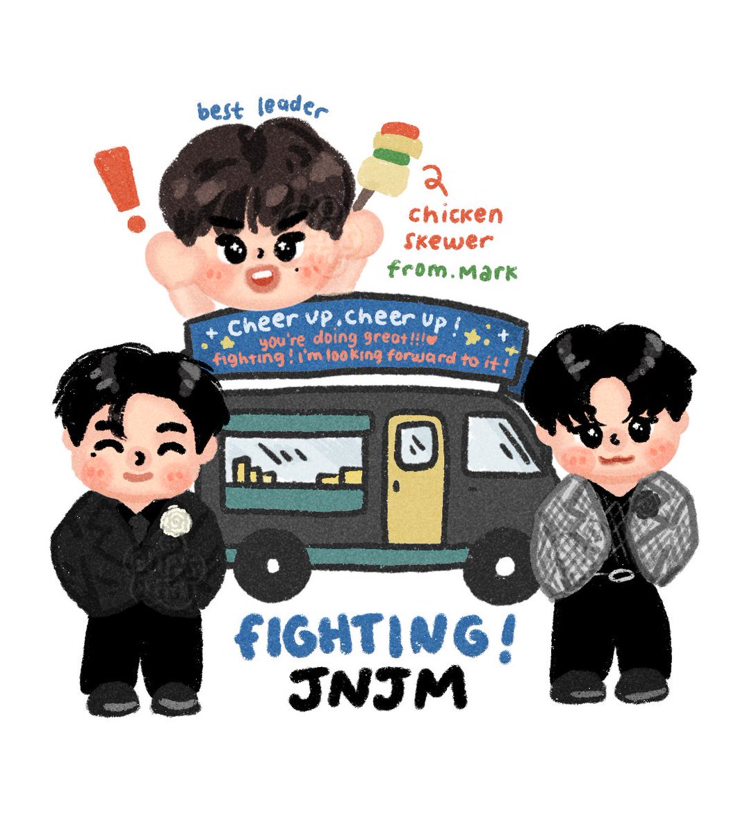 fighting JNJM!
 from. Mark hyung 🐯🫶🏻 

#JNJM #JENO #JAEMIN #MARK