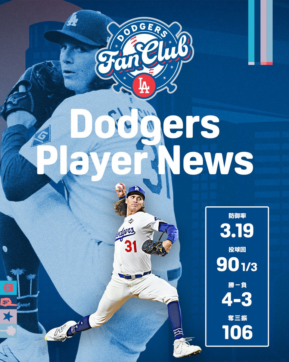 📰ドジャースプレイヤーニュース📰 山本投手や大谷選手などと並ぶ強力