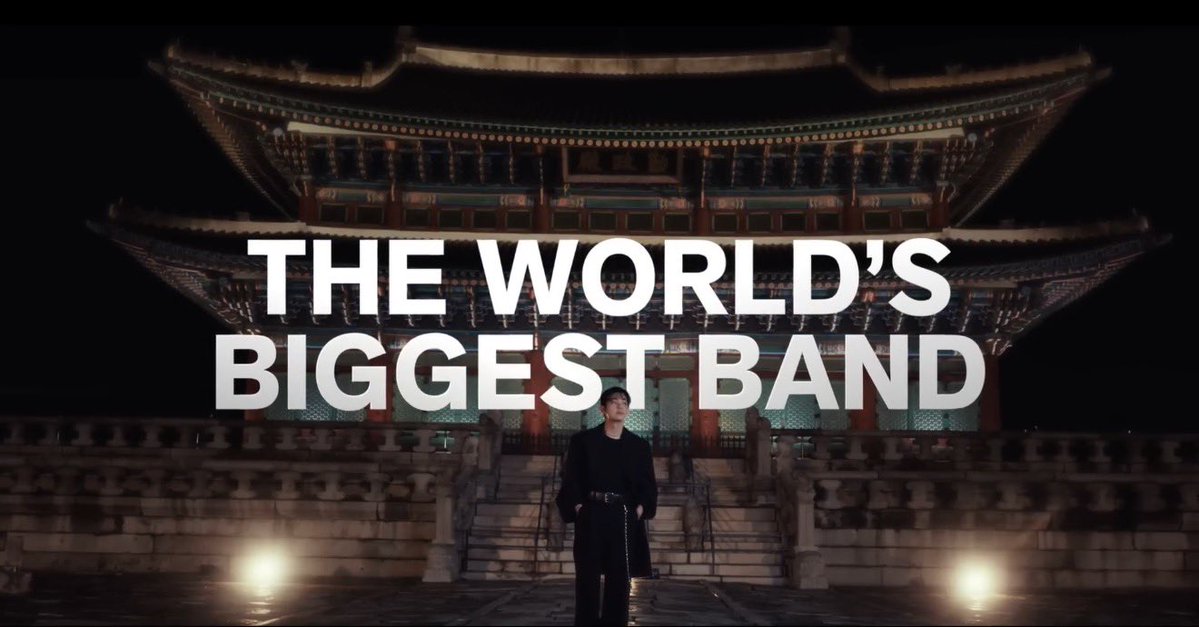 Not kpop band.
Not boyband.

Just. 

The World’s Biggest Band.

Period.