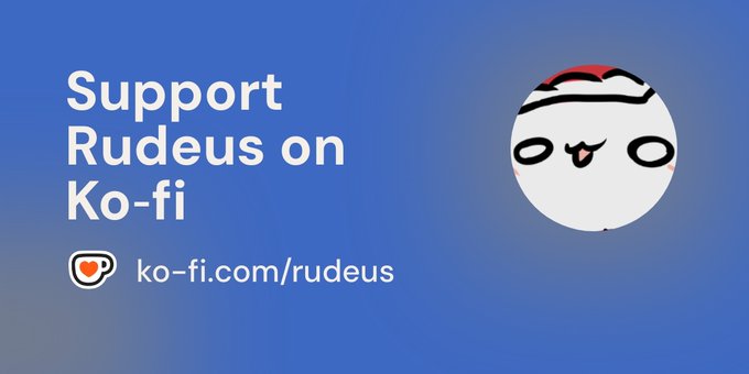 Any RT and like and comment are welcomed!
ko-fi.com/rudeus/goal?g=0