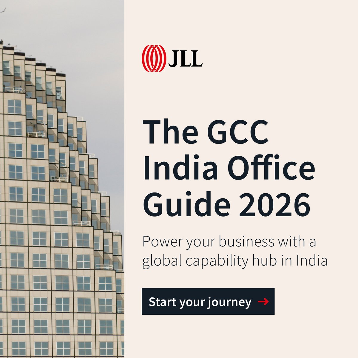 JLLIndia's tweet photo. 2,000+ GCCs employ 1.9 million professionals in the world's most 
mature GCC market – India. 

For more such insights, read the 2026 GCC Office Guide https://t.co/1rwPnGChOy

#RealEstate #GlobalOperations #India https://t.co/eXHc33V9Ms