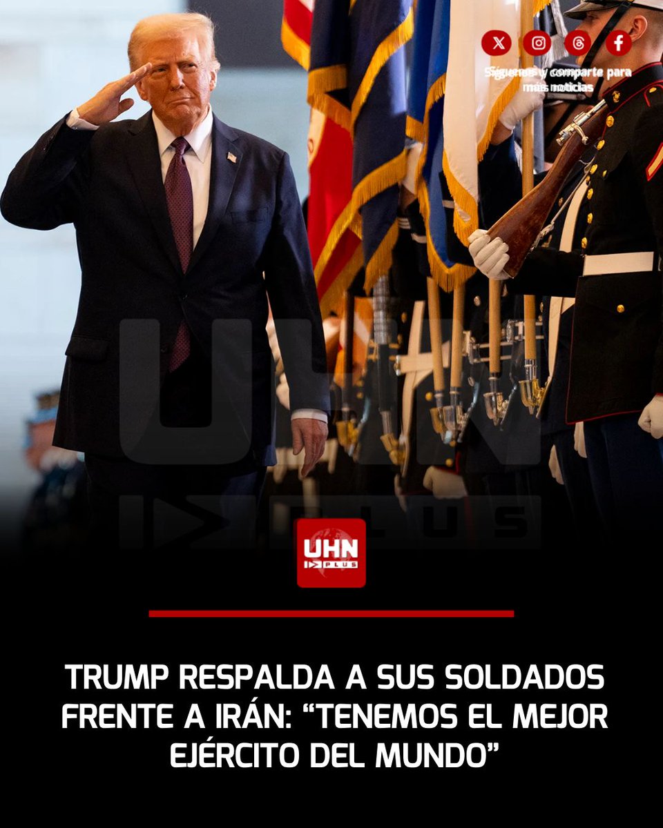 🇺🇸🇮🇷‼️ | El Presidente Donald Trump reafirma su confianza en las fuerzas armadas estadounidenses, afirmando que están logrando un desempeño excepcional en el conflicto con Irán, incluso calificando sus esfuerzos con un impresionante "15" en una escala del 1 al 10. Su optimismo