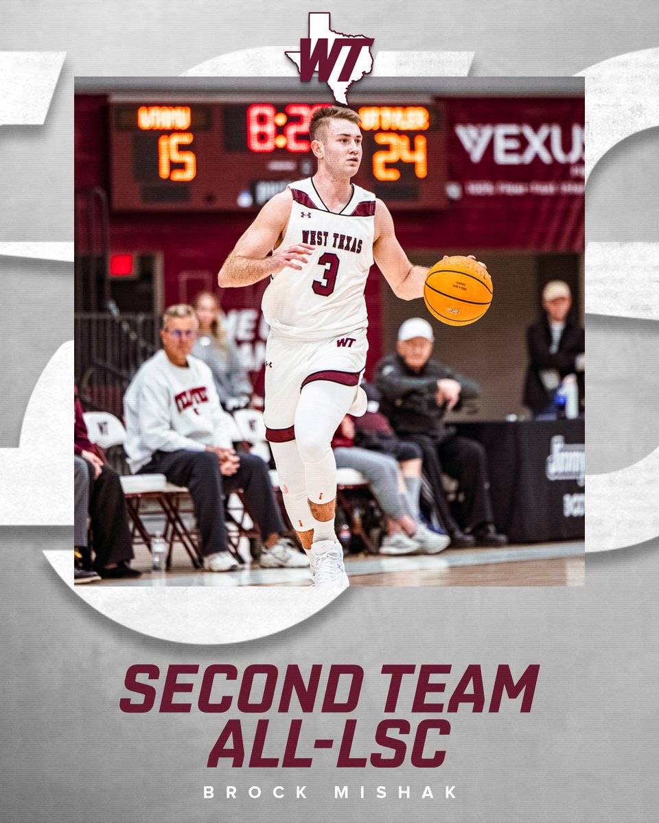 WTAMU_MBB's tweet photo. Brock Mishak Tabbed Second Team All-LSC

#BuffNation | #WESTisBEST https://t.co/oi8Z066Fms