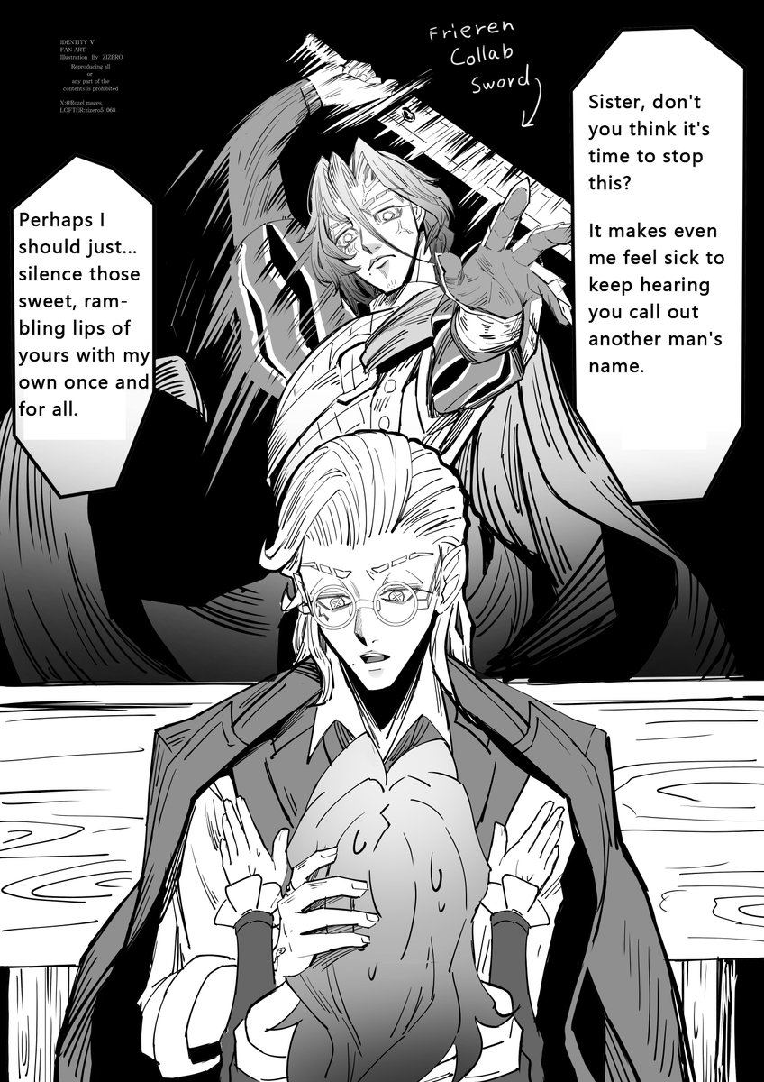 [Sister Swap]

This is a completely unhinged manga I drew after over-interpreting a LOFTER request for "The Merchant x The Knight's Sister."

The comments were flooded with people saying the Merchant is sniffing the sister's scent in the second panel. Poor guy-now he's officially 