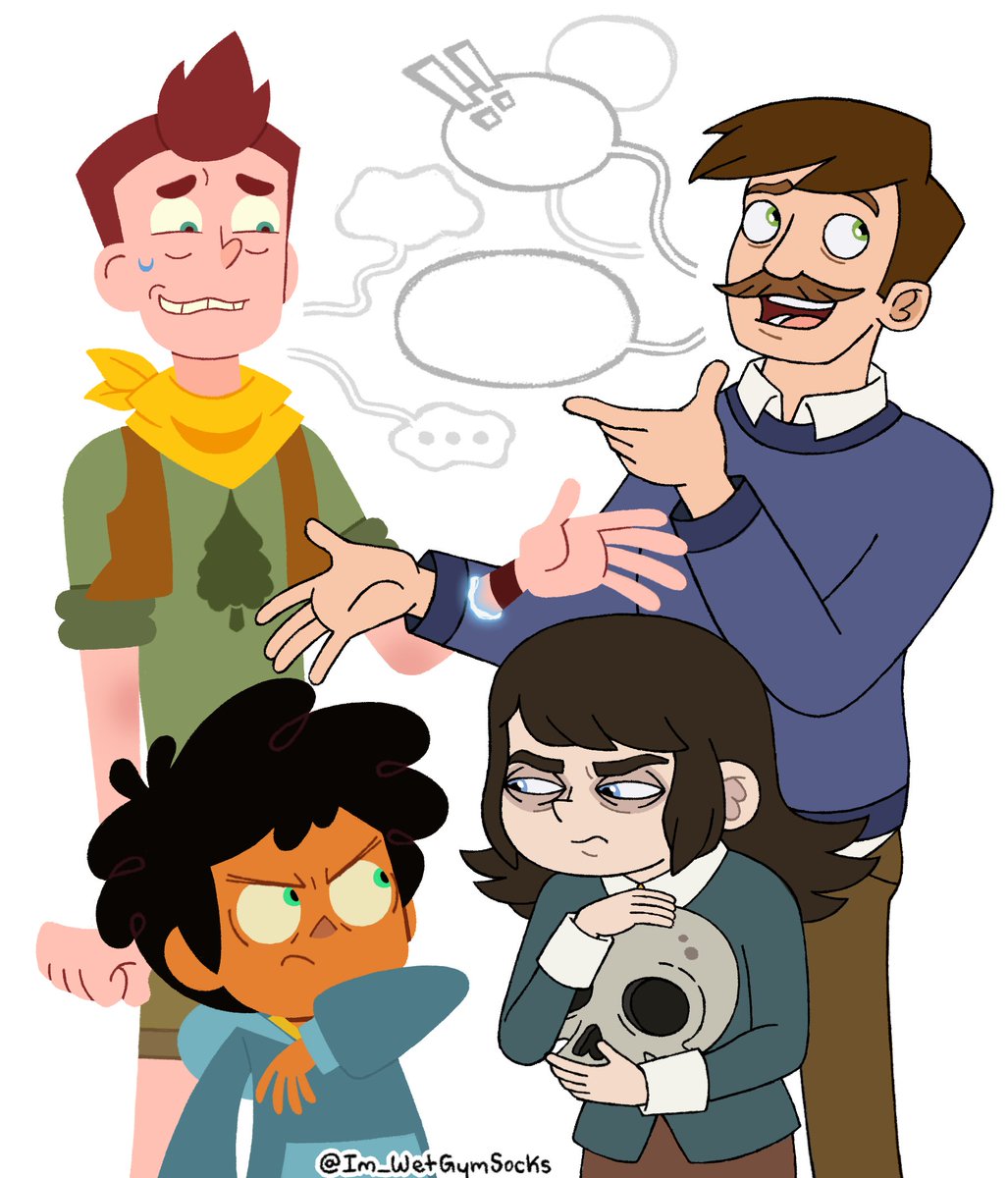 Im_WetGymSocks's tweet photo. Drew Abaddon and Nathan meeting my OG Abaddon and Nathan 🌲👻#hauntedhotelfanart #CampCamp https://t.co/gmbnkqk2i0
