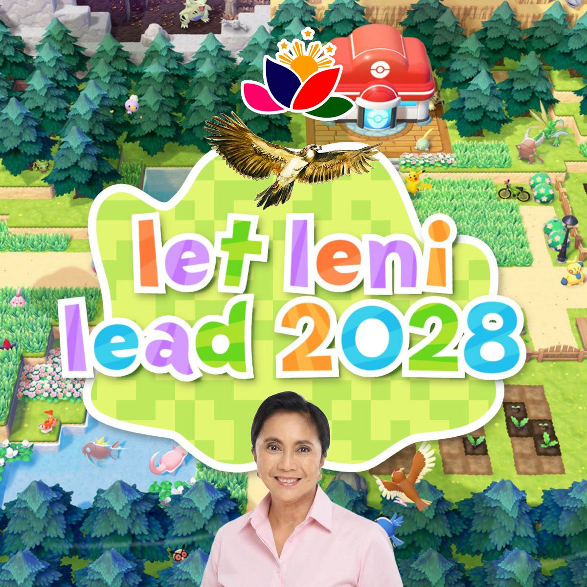 #LetLeniLead2028 #PokemonPokopia #PixelFrameDesign #PilipinasRobredoPaRin 👆🏻🌷💗🇵🇭