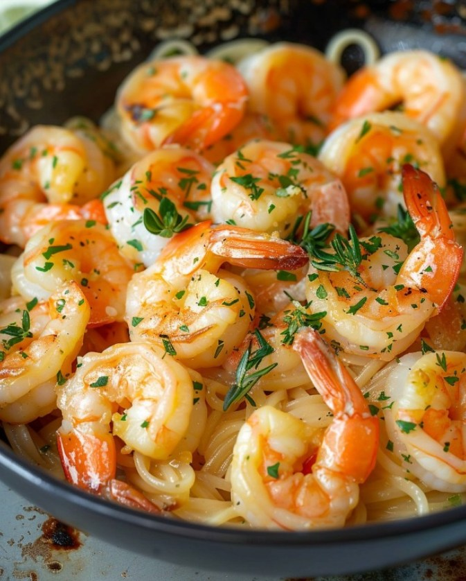Shrimp Scampi

Ingredients:

1 lb large shrimp, peeled and deveined
8 oz spaghetti
4 tablespoons butter
4 cloves garlic, minced
Juice of 1 lemon
Zest of 1 lemon
1/4 cup chopped parsley
Red pepper flakes, to taste
Salt and black pepper, to taste
Grated Parmesan cheese, for serving
