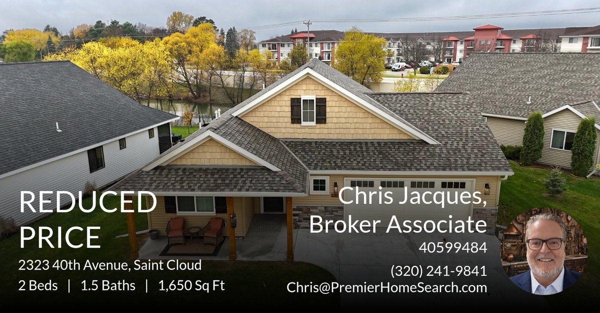ChrisJacques65's tweet photo. 📍 Reduced Price 📍 This recently reduced home at 2323 40th Avenue in Saint Cloud won't last long, so, don't wait to set up a showing! Reach out here or at (320) 241-9841 for more information!

#chrisjacques #premierhomesearch #rea... https://t.co/hkKPuCmO2F https://t.co/7Wt11ZQZ7Z
