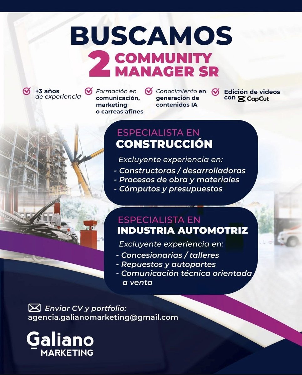 Se busca CM. Requisito EXCLUYENTE: ser mecánico 🙄🙄