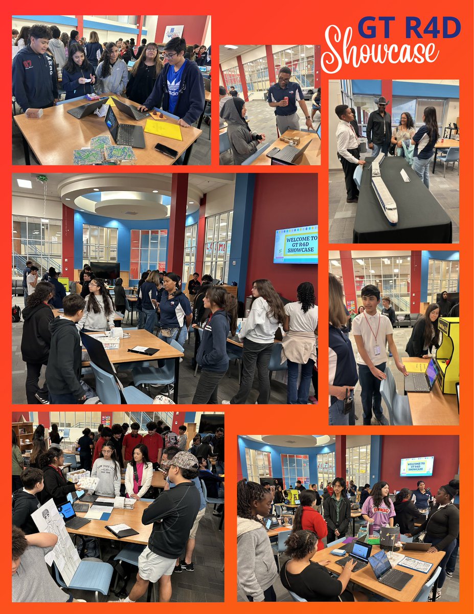 SamhoustonMS's tweet image. Open House was incredible as our students showcased their R4D projects! They confidently shared their research, creativity, and big ideas with families and staff. So proud to see their hard work shine! 💡✨ #SamFam #GTStudents #OpenHouse