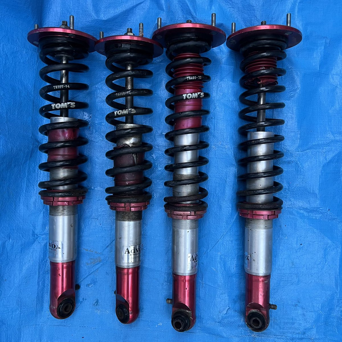 TOM'S Advox 車高調 JZX100クレスタにて使用 固着抜けなし 3万円+送料