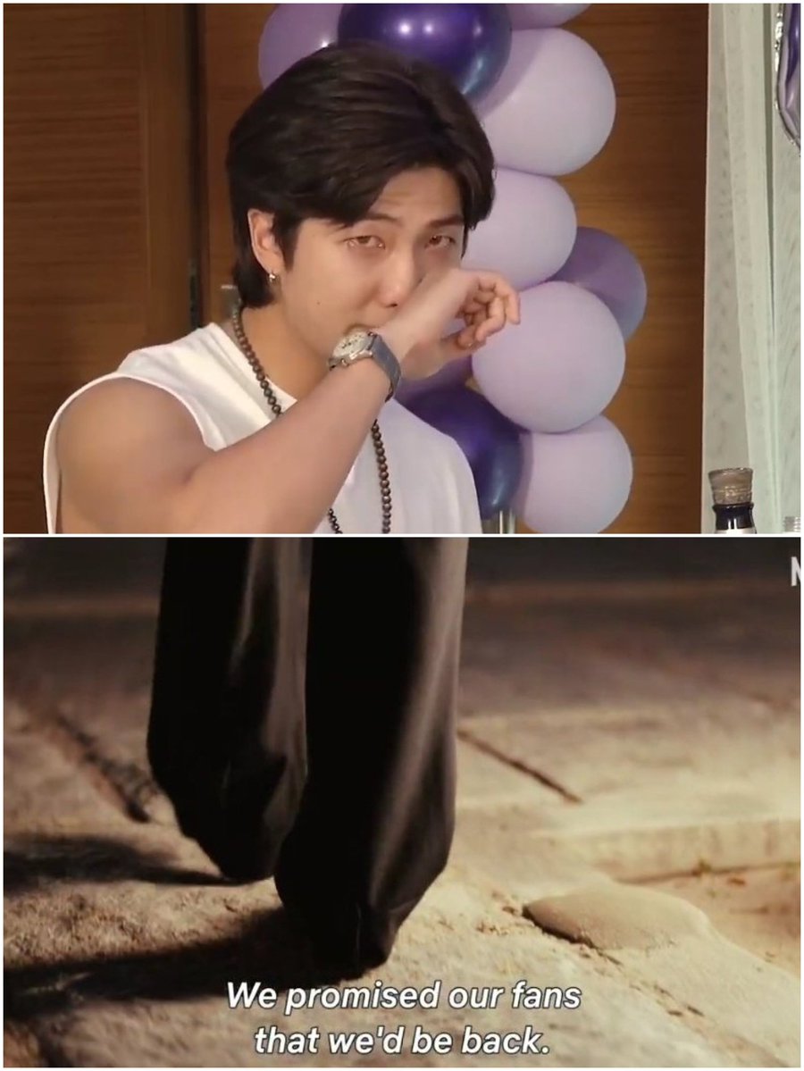 "What I meant to say is, please wait for us. That's all I ask" - Kim Namjoon FESTA 2022

"We promised our fans that we'd be back" - Kim Namjoon 2026

We did it🥹