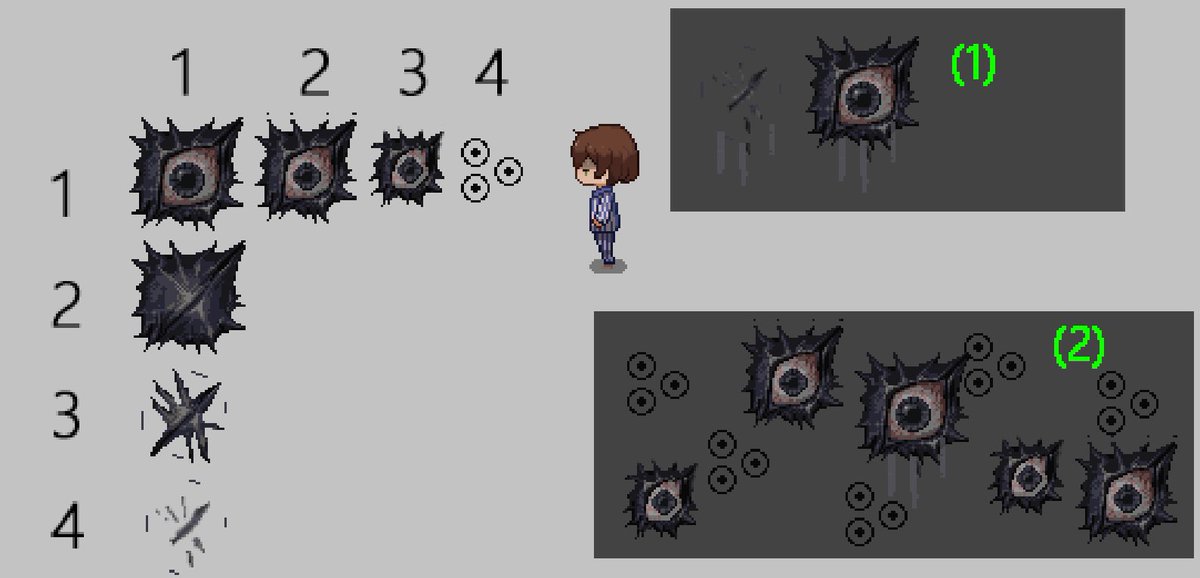 LiminalGrove's tweet photo. Latest sketch of monster😉
Long after the first reveal, SE3 is finally about to release its Demo.  Over the past year we’ve done many works to improve gameplay. So we’ll be posting a devlog to give everyone clearer picture and better expectations. Stay tuned! #indiedev #gameart https://t.co/1X6hnKwAqJ