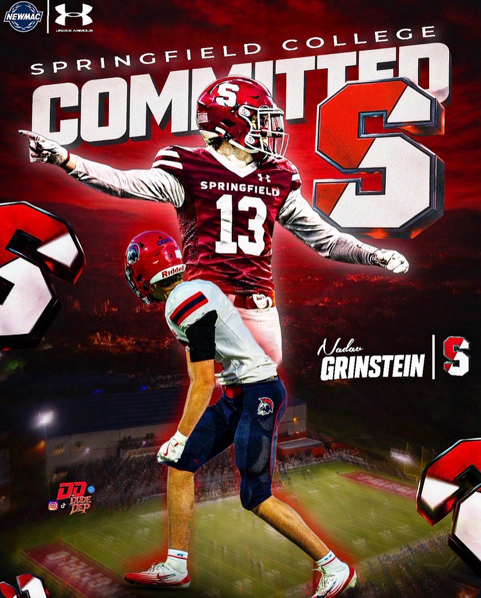 I’m excited to announce that I’ll be continuing my football career at Springfield College. Thank you to the coaching staff for this  special opportunity! #GOPRIDE🔻
<a href="/CoachChadHunte/">Chad Hunte</a> <a href="/BHSWarriorsFB/">Brookline Football</a> <a href="/_SCFootball/">Springfield Football</a>