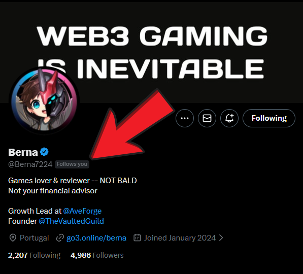 In the current market:

-Not many games are worth your time
-Not many creators are worth your follow

Choose wisely who you want around you, this will determine your future.