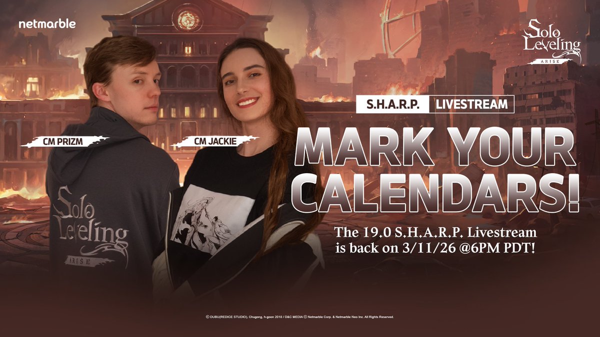 Solo Leveling:ARISE | Official Page tweet media