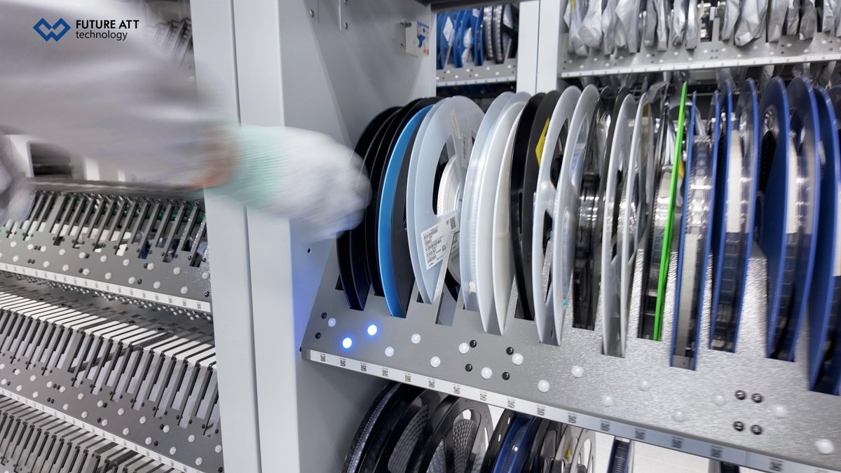 FutureATT_SMT's tweet photo. #SMTSmartRack from #FutureATT
Supports centralized management of multiple material types:
7-inch reels/13-inch reels/15-inch reels/Packaged materials/PCB
The system integrates intelligent location management with #PicktoLight functionality.

#ElectronicsManufacturing #SMTStorage https://t.co/nyGuwdMxaf