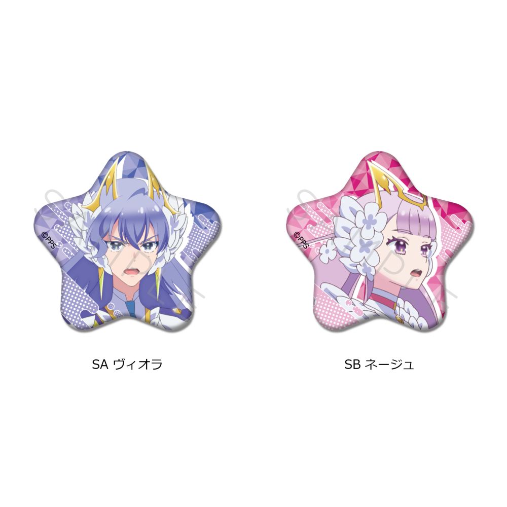 ☆新着☆ 【プリンセッション・オーケストラ】 星型缶バッジ レザー